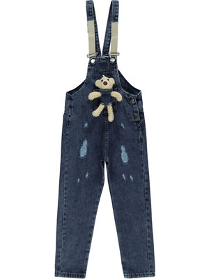 Civil Girls Kız Çocuk Salopet 6-9 Yaş Koyu Mavi