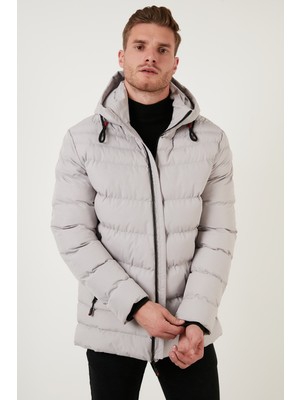 Buratti Slim Fit Kapüşonlu Cepli Mont Erkek Mont 6274818