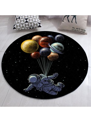 Nesa_Decor Astronot Halısı & Özgür Astronot & Hd Baskı Halı