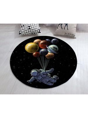 Nesa_Decor Astronot Halısı & Özgür Astronot & Hd Baskı Halı