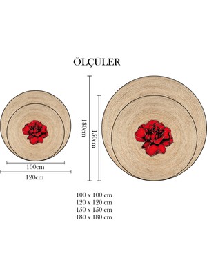 Nesa_Decor Gül Figürlü Dekoratif Hd Kalite Baskı Halı