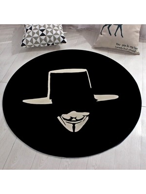 Nesa_Decor Vforvendetta Dekoratif Film, Sinema Odası Halısı