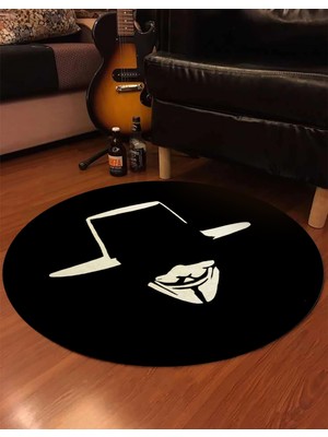 Nesa_Decor Vforvendetta Dekoratif Film, Sinema Odası Halısı