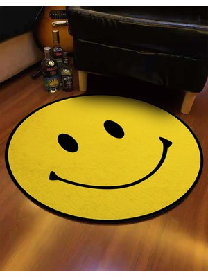 Nesa_Decor Emoji Yüksek Kalite Baskı Halı & Oyun Odası Halısı