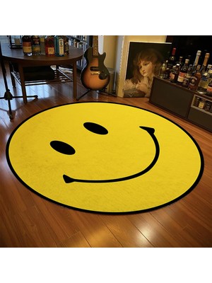 Nesa_Decor Emoji Yüksek Kalite Baskı Halı & Oyun Odası Halısı