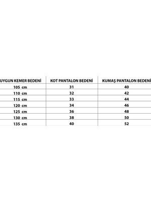 Gayış Manda Derisi Erkek Kot Pantolon Kemeri - Erkek Hediyelik Kemer - Çeyizlik Kemer