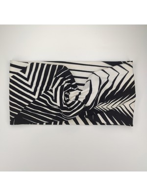 Tedz Collection Mordino Siyah Çizgiler Saç Bandı