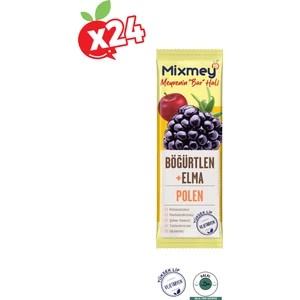 Bee Polen Böğürtlen Meyve Barı 24 Adet | Sağlıklı Atıştırmalıklar – Glutensiz (25GR X 24 ADET)
