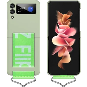 For Samsung Galaxy Z Flip 4 Macaroon Kıpırdama Sağ Plastik Cep Telefonu Kılıfları Kılıflar (Yurt Dışından)