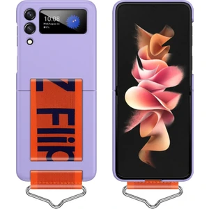 For Samsung Galaxy Z Flip 4 Macaroon Kıpırdama Sağ Plastik Cep Telefonu Kılıfları Kılıflar (Yurt Dışından)