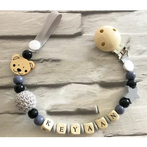 Sahi Aksesuar Isimli Emzik Zinciri - Emzik Askısı - Bebek Hediyesi 136