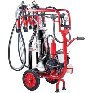 KM04082 Çift Sağım Tek Güğüm Cyk Süt Sağım Makinesi 40 Litre Yağlı