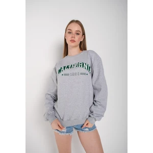 California 1984 Baskılı Oversize Sweatshirt