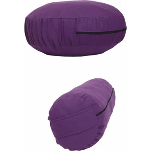 Organik Kabuk Dolgulu Meditasyon Minderi + Bolster Minderi Ikili Set