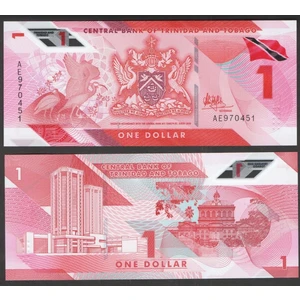 TRİNAND AND TOBAGO 1 DOLAR 2020 POLYMER, P#60, ÇİL, ESKİ YABANCI KAĞIT PARA