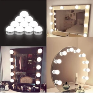 Star Global Dekoratif Banyo Aynası Aydınlatma 10 Lu Makyaj Masası Hollywood Tarzı LED Lamba