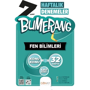Günay Yayınları 7. Sınıf Bumerang 32 Haftalık Fen Bilimleri Denemesi