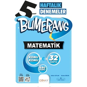 Günay Yayınları 5. Sınıf Bumerang 32 Haftalık Matematik Denemesi