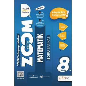 Günay Yayınları 8. Sınıf LGS  Yeni Zoom Matematik Soru Bankası - 8 Zoom