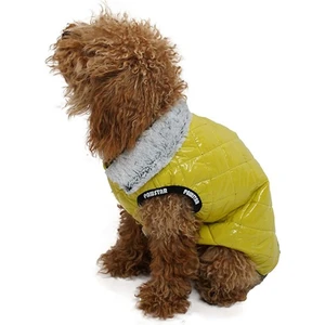 Puff Sarı Küçük Köpek Montu
