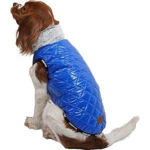 Puff Mavi Küçük Köpek Montu