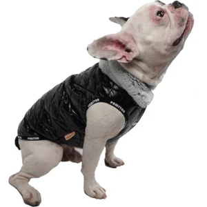 Puff Siyah Küçük Köpek Montu