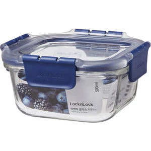 LocknLock Top Class Fırın & Saklama Kabı Kare Kilitli 500 ml Mavi