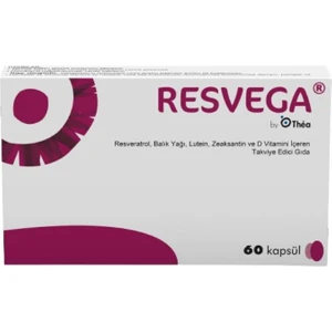 Resvega Resveratrol, Balık Yağı,vitaminler ve Mineraller Içeren Takviye Edici Gıda 60 Kapsül