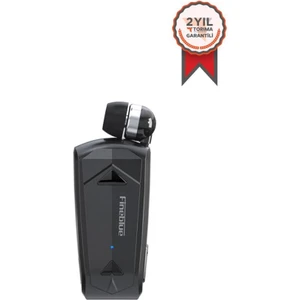 F520 Kablosuz Kulaklık Bluetooth 5.3 Titreşimli Geri Çekilebilir Yaka Kulaklığı Siyah