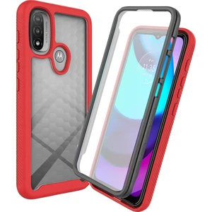 Motorola Moto E20 / E30 / E40 Için Bumper Yerleşik Ekran 360 Tam Koruma Kapaklı Kılıf (Yurt Dışından)