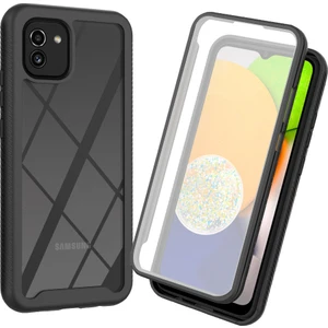 Samsung Galaxy A03 Için Bumper Yerleşik Ekran 360 Tam Koruma Kapaklı Kılıf (Yurt Dışından)