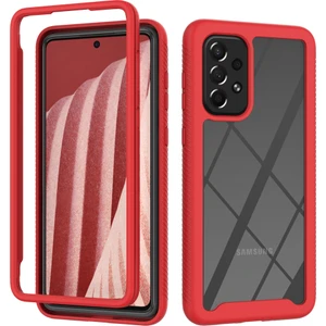 Samsung Galaxy A73 5g Için Çift Katmanlı Şeffaf Bumper Tam Koruma Kapaklı Kılıf (Yurt Dışından)
