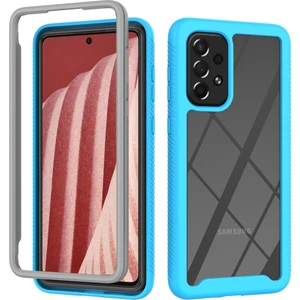 Samsung Galaxy A73 5g Için Çift Katmanlı Şeffaf Bumper Tam Koruma Kapaklı Kılıf (Yurt Dışından)