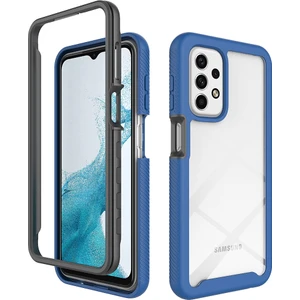 Samsung Galaxy A23 4g Için Çift Katmanlı Şeffaf Bumper Tam Koruma Kapaklı Kılıf (Yurt Dışından)
