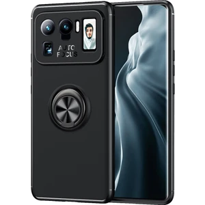 Xiaomi Mi 11 Ultra Için Yüzüklü Arkası Yumuşak Tpu Kapaklı Kılıf (Yurt Dışından)