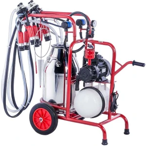 KM04086 Çift Sağım Tek Güğüm Süt Sağım Makinesi 40 Litre Kuru