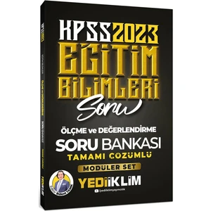 Yediiklim Yayınları KPSS 2023 Eğitim Bilimleri Ölçme ve Değerlendirme Tamamı Çözümlü Soru Bankası