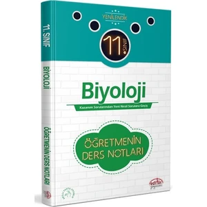 Editör Yayınları 11. Sınıf Biyoloji Öğretmenin Öğretmenin Ders Notları