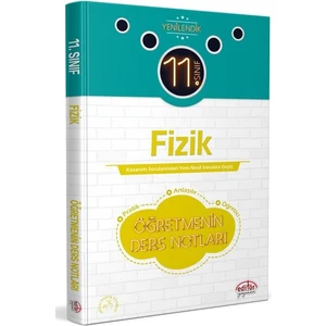 Editör Yayınları 11. Sınıf Fizik Öğretmenin Ders Notları