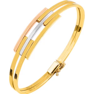 Kaburgalı 14 Ayar Altın Kelepçe Bilezik