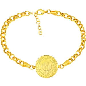 Doç Zincirli Çeyrek Altınlı Bileklik