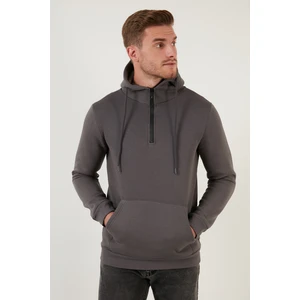Pamuklu Içi Tüylü Yumuşak Şardonlu Kapüşonlu Sweat Erkek Sweat 59052651