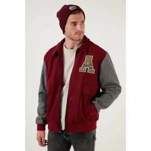 Armalı Fermuarlı Regular Fit Bomber Mont Erkek Mont 5715896