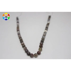 Yaşam Tohumu Botswana Akik Taşı Yarım Dizi 8mm (18CM Uzunluğundadır)
