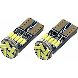 Gürler Oto Kılıf ve Aksesuar 10 Adet T10 LED Ampul Park LED Plaka LED Tavan LED 15 Ledli 12V 5W Beyaz