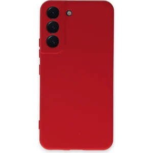 Samsung Galaxy S22 Kılıf Nano Içi Kadife  Silikon - Kırmızı
