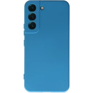 Samsung Galaxy S22 Kılıf Nano Içi Kadife  Silikon - Mavi
