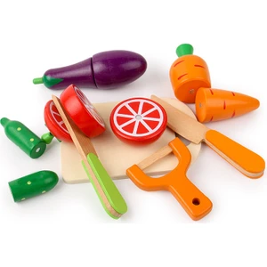 Prodigy Toy Ahşap Meyve Sebze Oyuncak Mutfak Seti (Yurt Dışından)