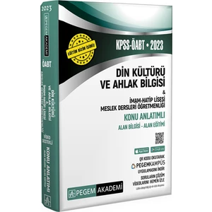 Pegem Akademi Yayıncılık KPSS ÖABT 2023 Konu Anlatımlı Din Kültürü ve Ahlak Bilgisi (İmam Hatip Lisesi Meslek Lisesi)
