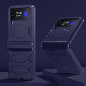 Szykd Samsung Galaxy Z Flip 4 Için Savaş Zırh Anti-Drop Pc Telefon Kılıfı (Yurt Dışından)